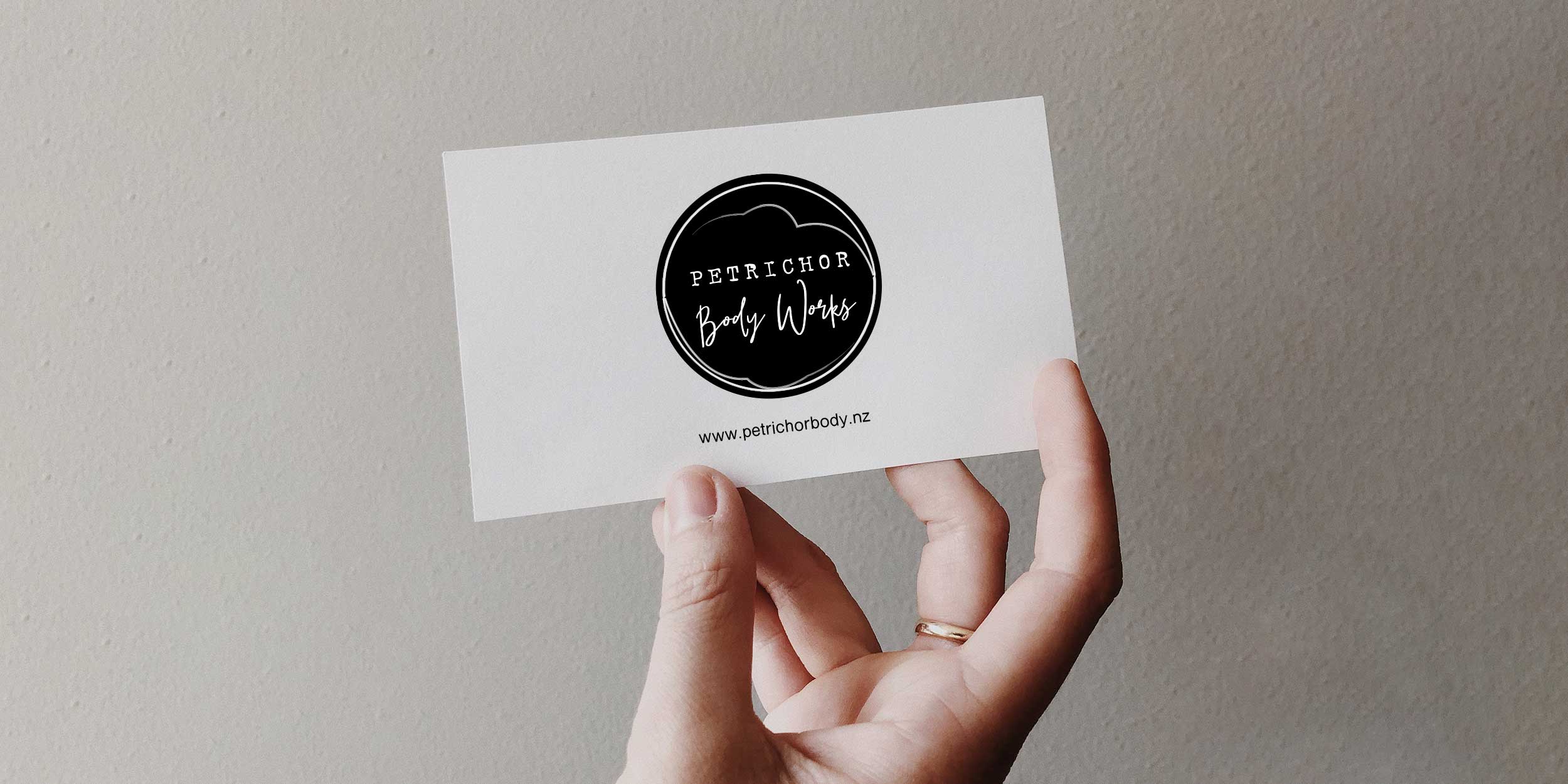Petrichor Body Works Business Card Graphic Design